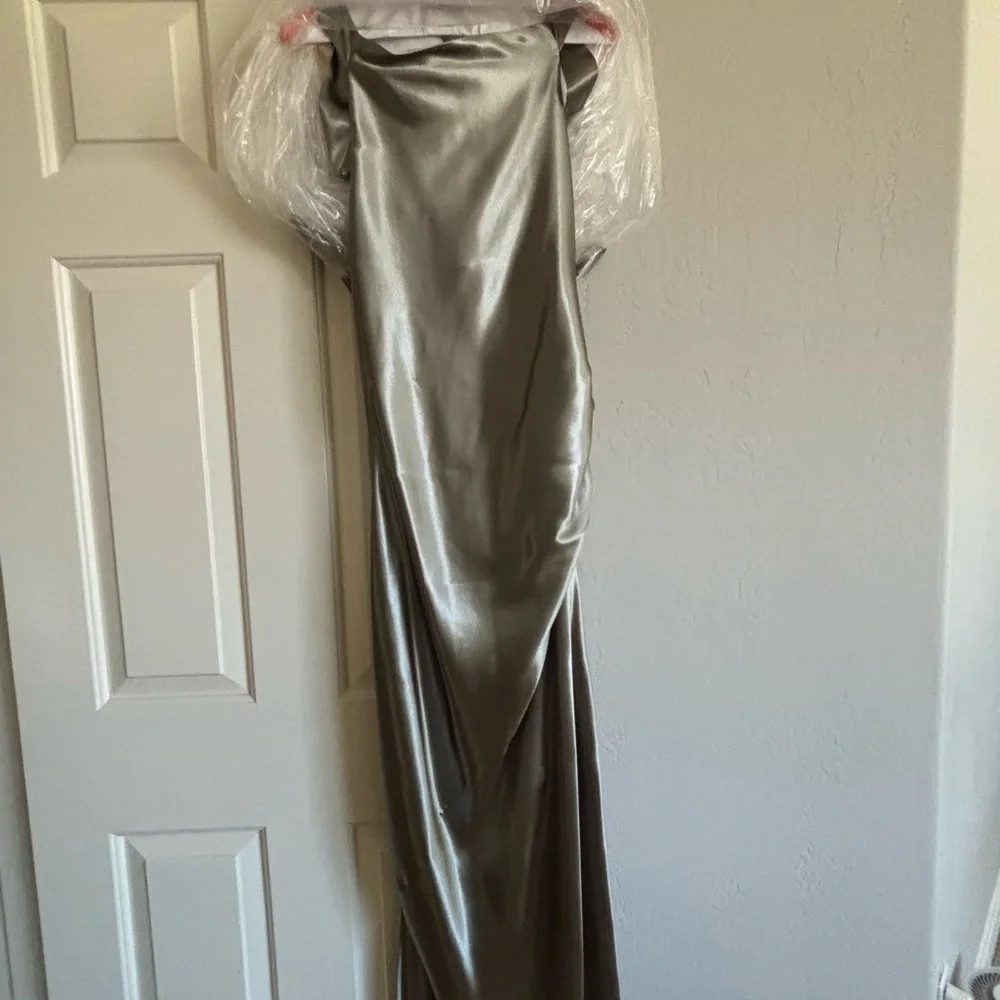 REVOLVE Strapless Metallic Gold Dress - Picture 5 of 6